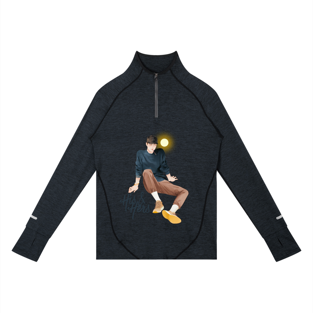 Men's Quarter-Zip Raglan Training T-Shirt